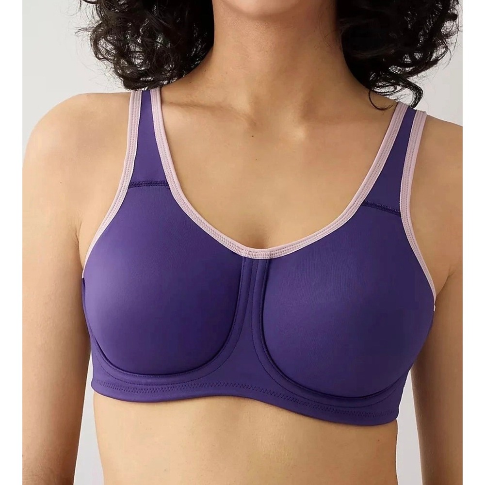 Wacoal Simone Sport High Impact Underwire Bra 855170 Purple 40D